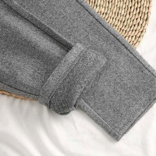 Herren Herringbone Stoffhose