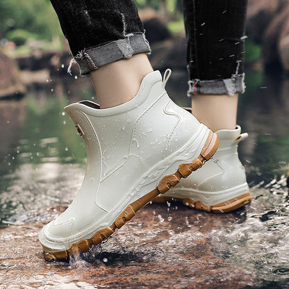 Herren Regenstiefel Mit Rutschfester Sohle