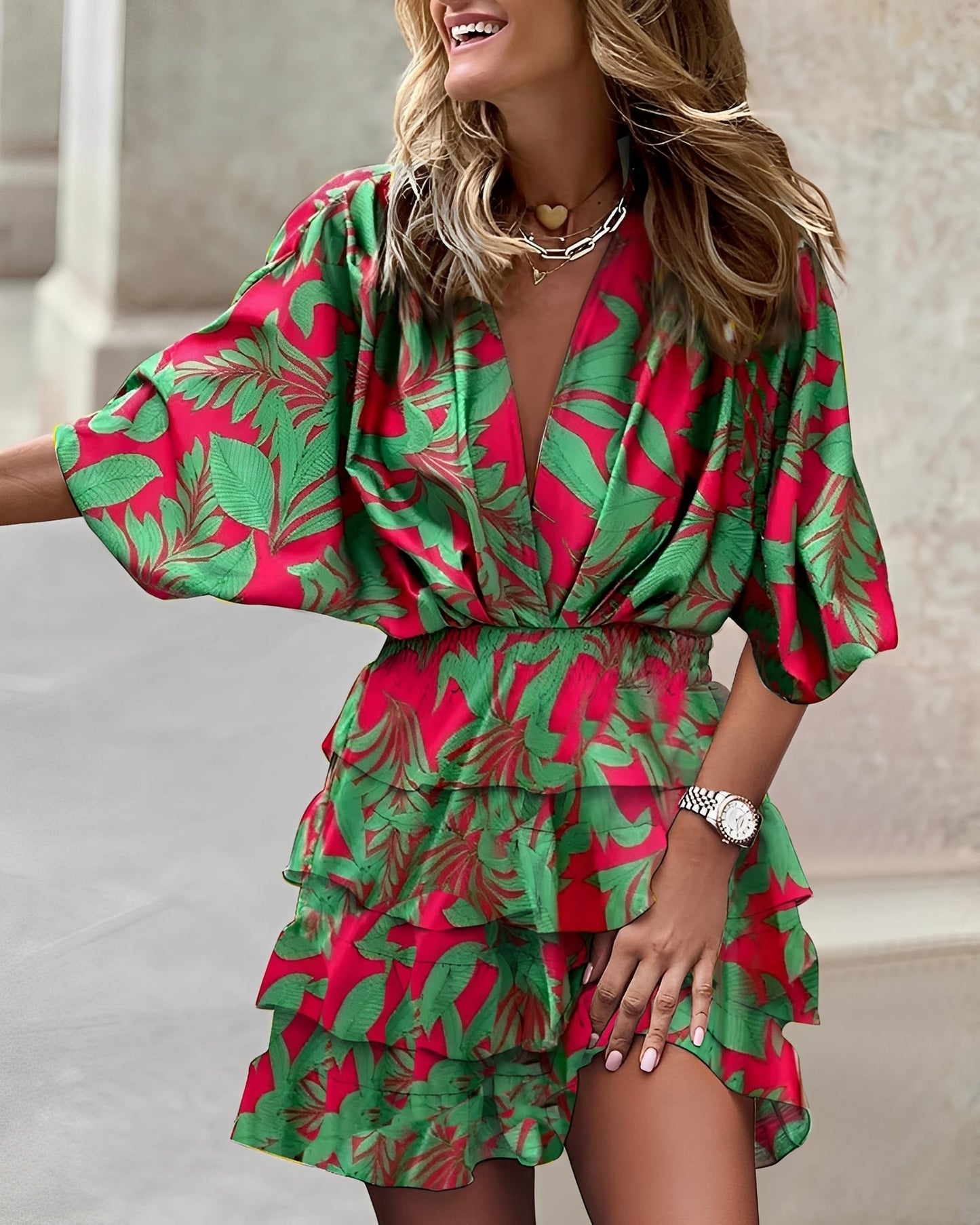 Damen Asymmetrisches Mini Kleid Stilvoll und Bequem