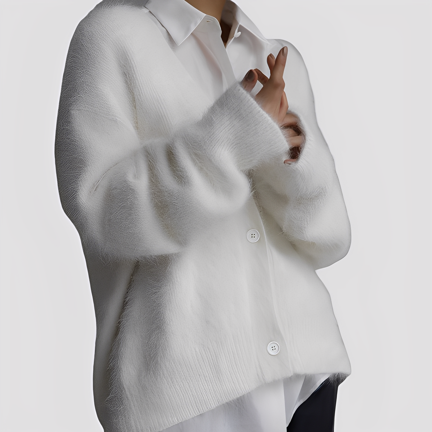 Weicher übergroßer Kaschmirpullover für Damen
