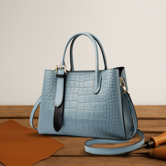 Elegante Krokodilleder-Optik Handtasche für Damen