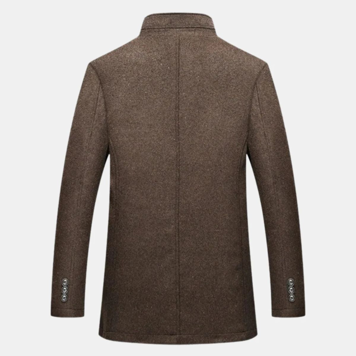 Herren Wollmantel Mit Klassischem Winter Design