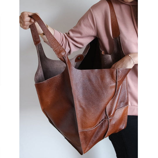 Geräumige Retro-Shopper-Tasche für Damen