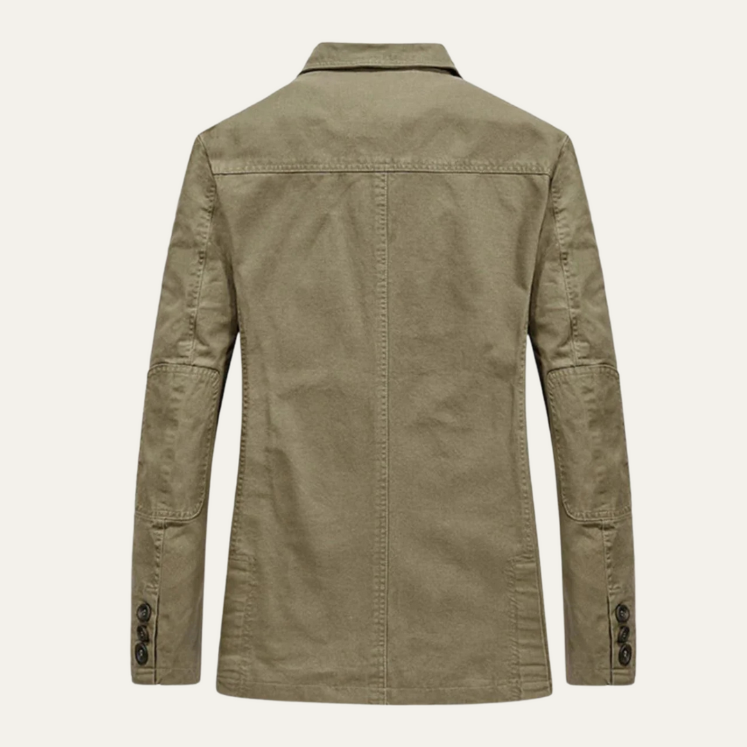 Herren Blazer Style Windbreaker Mit Taschen