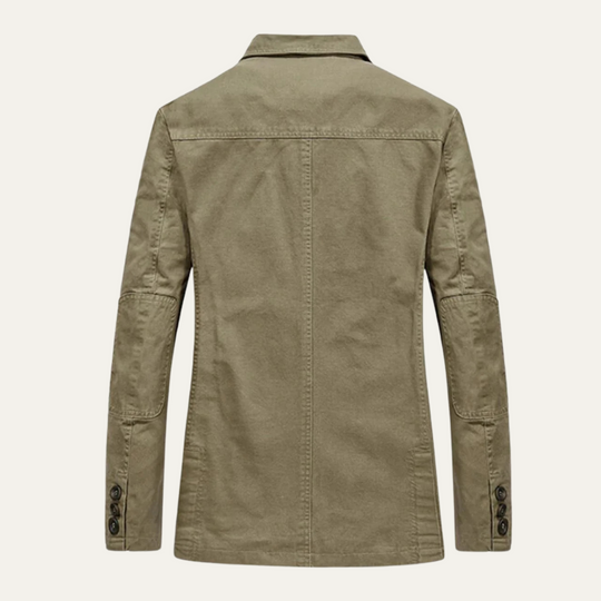 Herren Blazer Style Windbreaker Mit Taschen