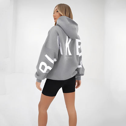 Damen Warmer Hoodie mit Trendigem Grafikdruck