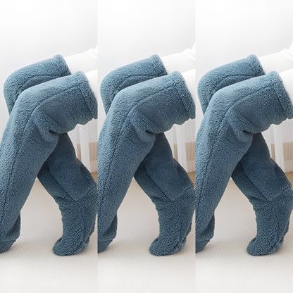 Damen warme Overknee-Wintersocken