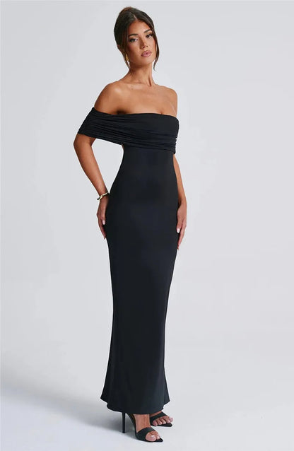 Trägerloses, rückenfreies, sexy Maxikleid