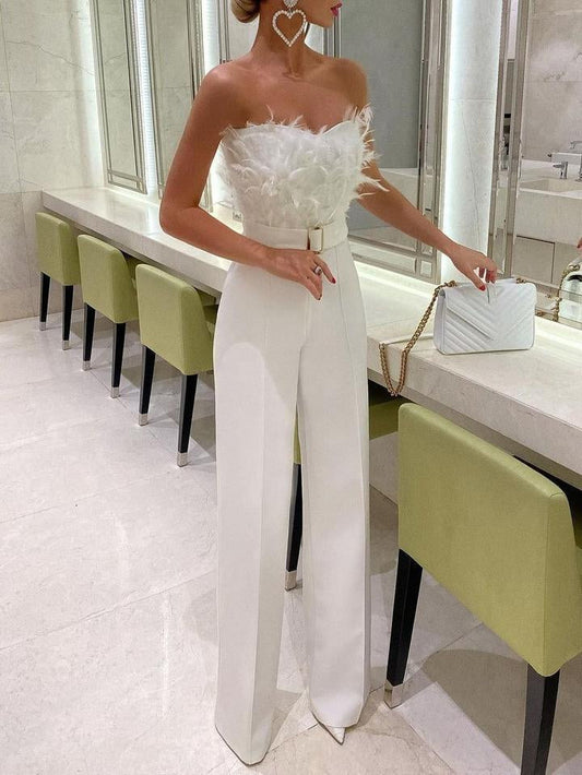 Eleganter Bandeau-Overall für Damen