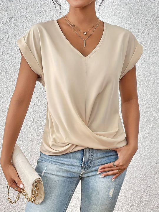 Damen T Shirt Mit Sweetheart Ausschnitt Für Alltag