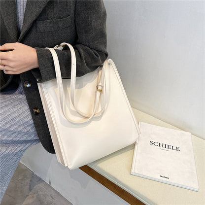 Vegane Leder-Shopper-Tasche Leicht und Strukturiert