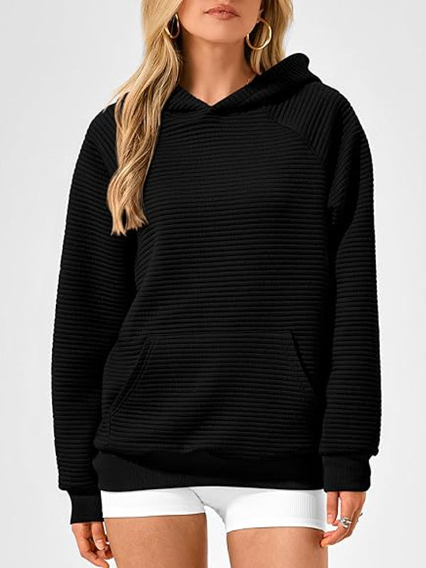 Damen Hoodie Mit Kapuze Und Kängurutasche