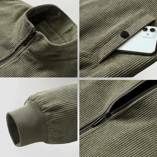 Herren Cordjacke Mit Fleecefutter