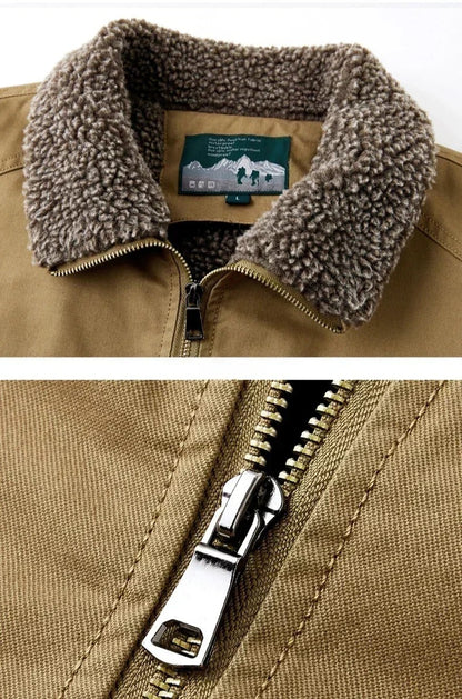 Herren Fliegerjacke Mit Sherpa Futter