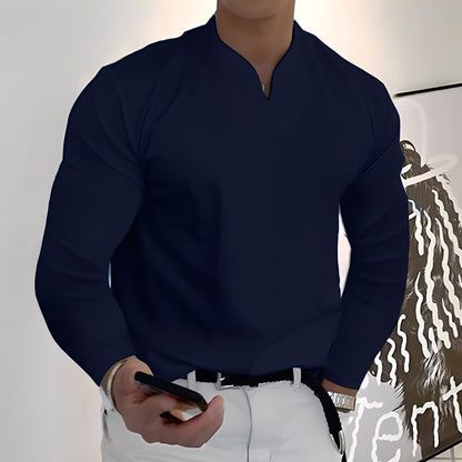 Herren Langarm Freizeitshirt
