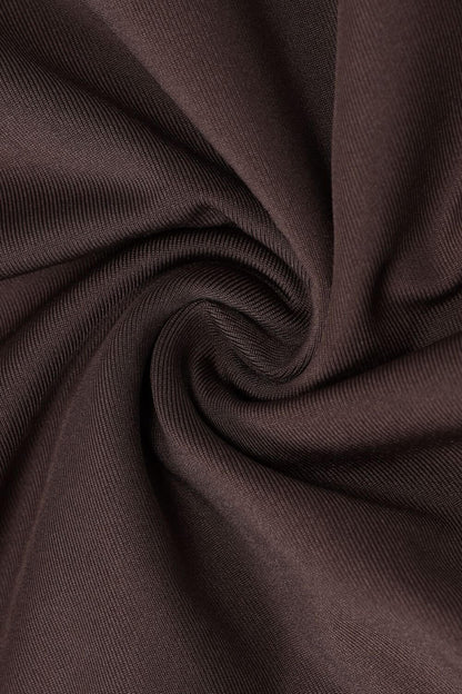 Polyester-Spandex Ein-Schulter Kurzes Kleid