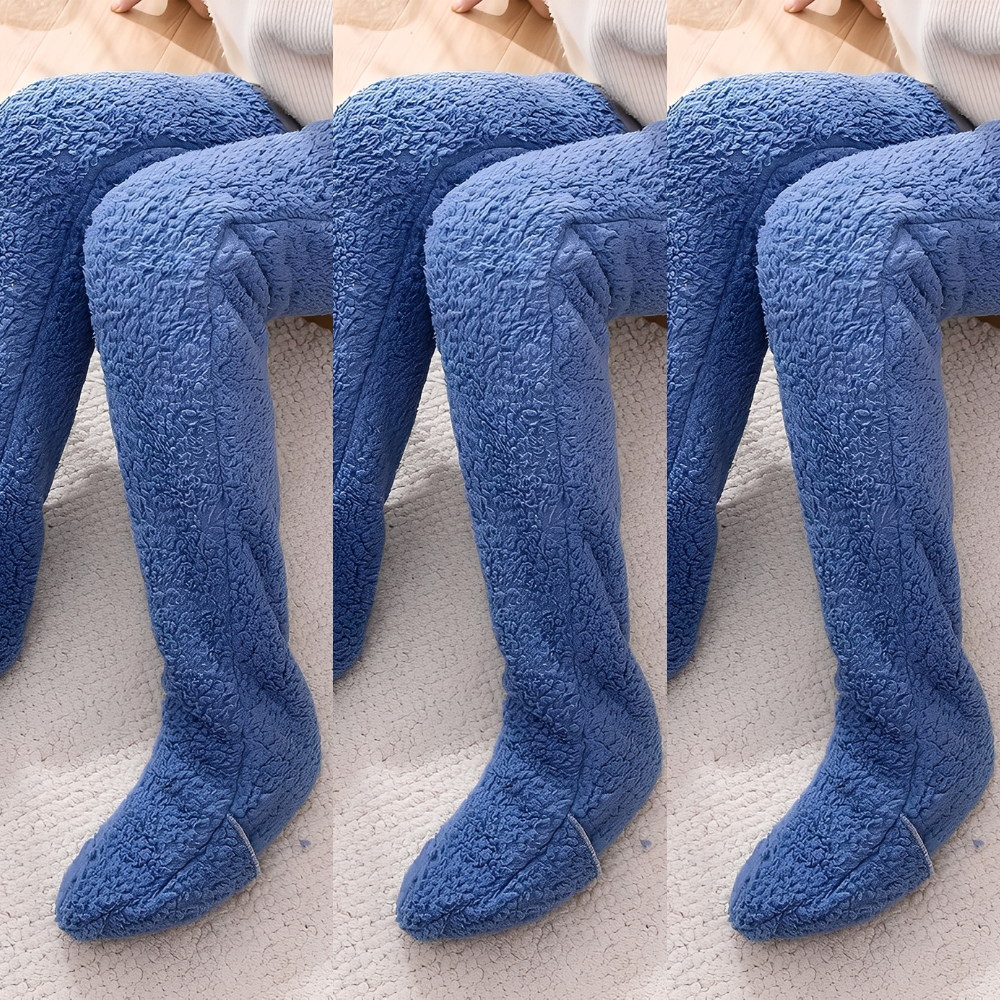 Damen warme Overknee-Wintersocken