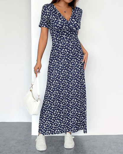 Elegantes bedrucktes Bodycon-Midikleid