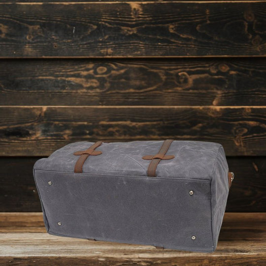 Vintage Reisetasche aus Canvas und Leder für Herren