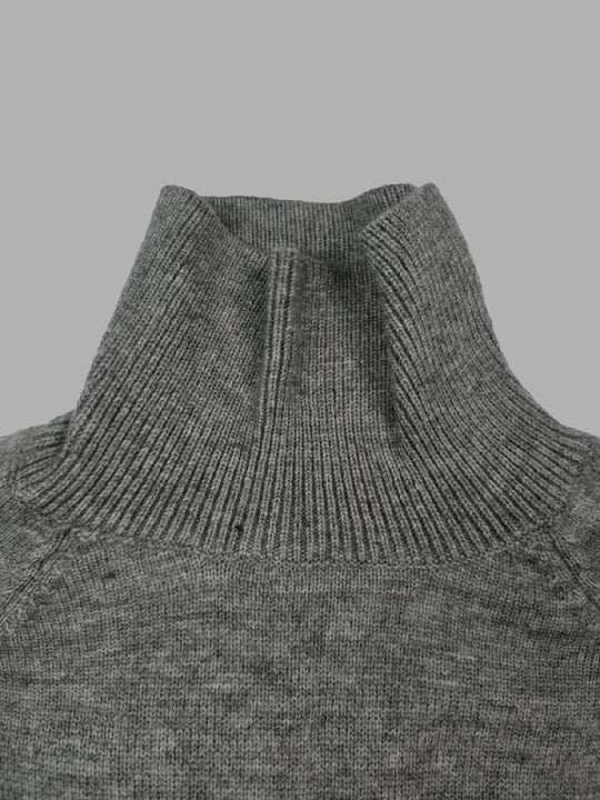 Damen Rollkragenpullover Mit Lockerem Schnitt