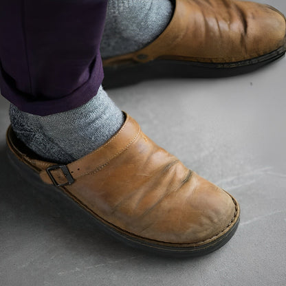 Herren Komfortable Lederschlappen