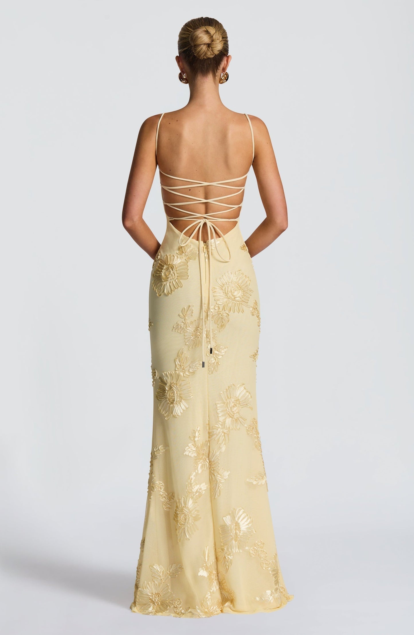 Damen Maxikleid mit Spaghettiträgern Elegantes Sommerkleid für Hochzeitsgäste