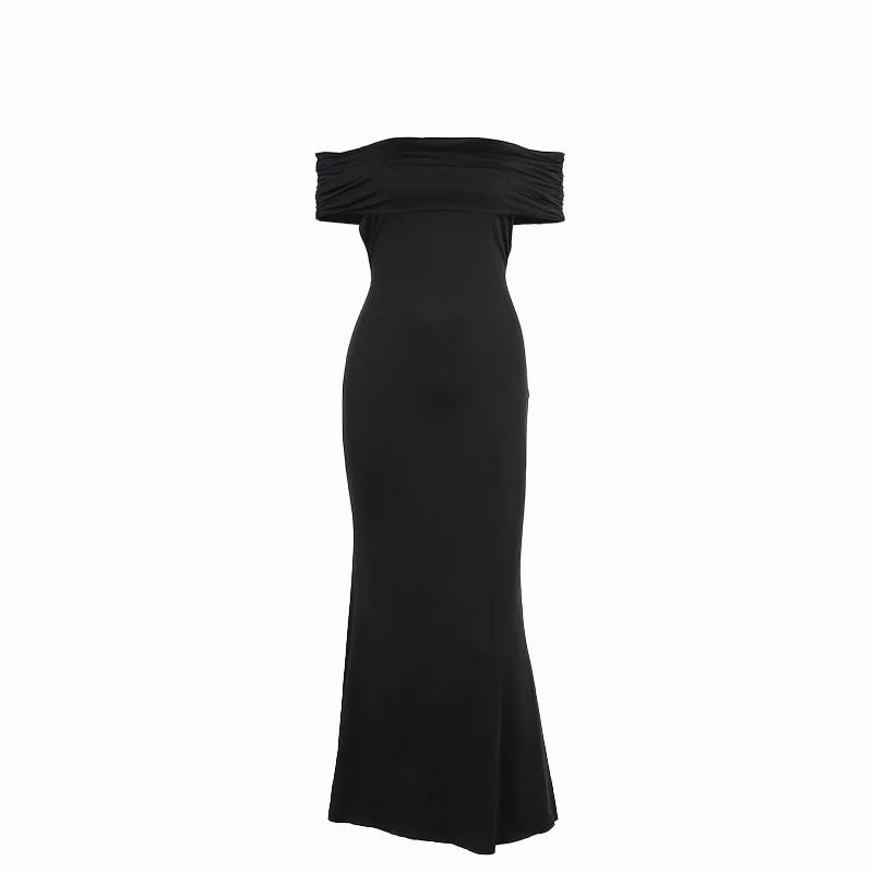 Trägerloses, rückenfreies, sexy Maxikleid