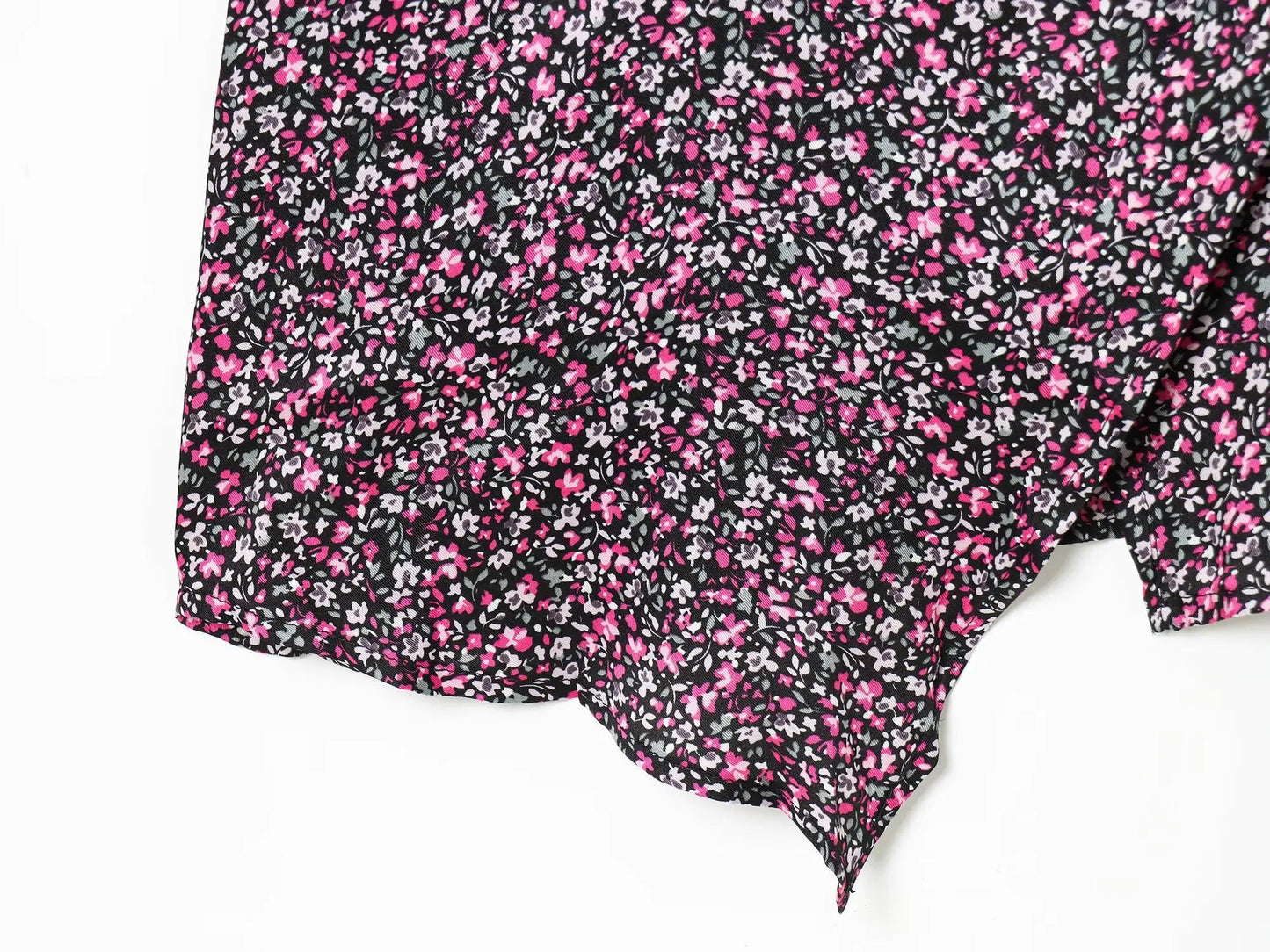 Damen V-Ausschnitt Floral Chiffon Trägerkleid Bohemian Sommer Strandbekleidung