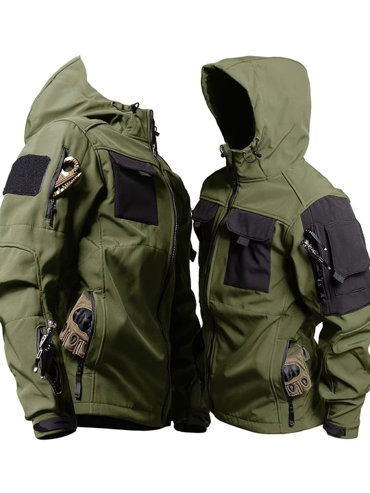 Winddichte Outdoorjacke mit Kapuze für Herren