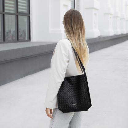 Vegane Leder-Shopper-Tasche Leicht und Strukturiert