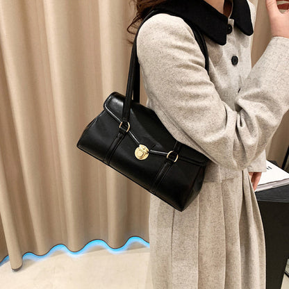 Vegane Leder Vintage Schultertasche
