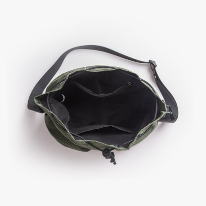 Nylon Kordelzug-Beuteltasche mit abnehmbarem Griff und Schultergurt