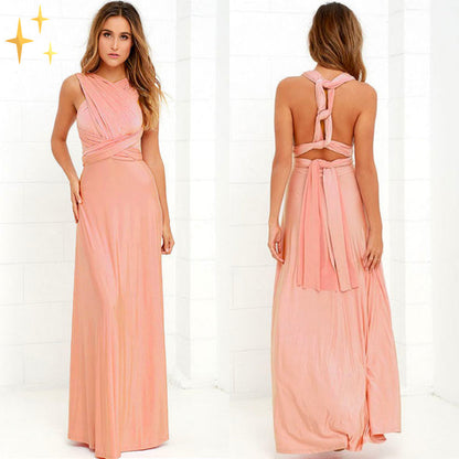 Multifunktionales Stretch-Wickelkleid für Damen