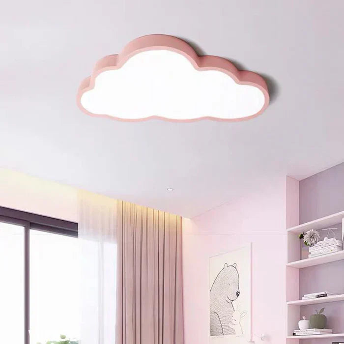 LED Kinderzimmer-Deckenlampe mit Wolkenmotiv
