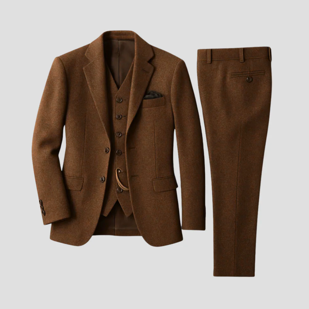 Herren Anzug Dreiteilig Im Vintage Stil