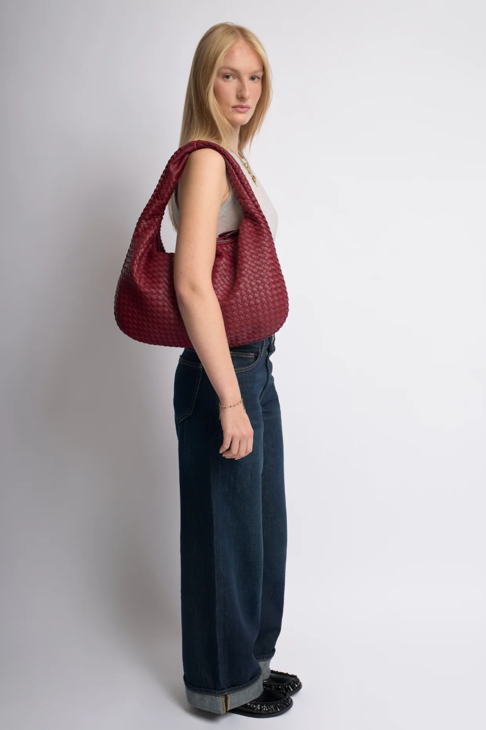 Flecht Hobo Bordeaux
