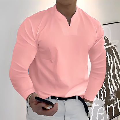 Herren Langarm Freizeitshirt