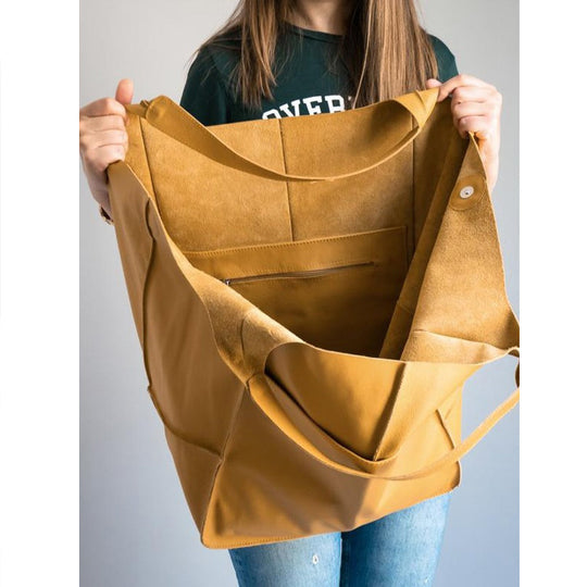 Geräumige Retro-Shopper-Tasche für Damen