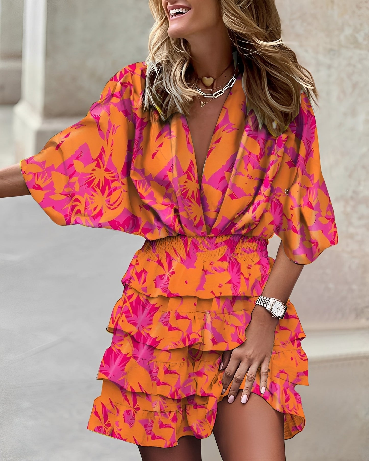 Damen Asymmetrisches Mini Kleid Stilvoll und Bequem