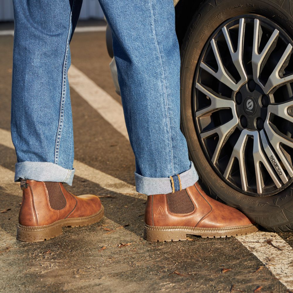 Herren Sicherheitsstiefel Mit Stahlkappe Und Klassischem Design