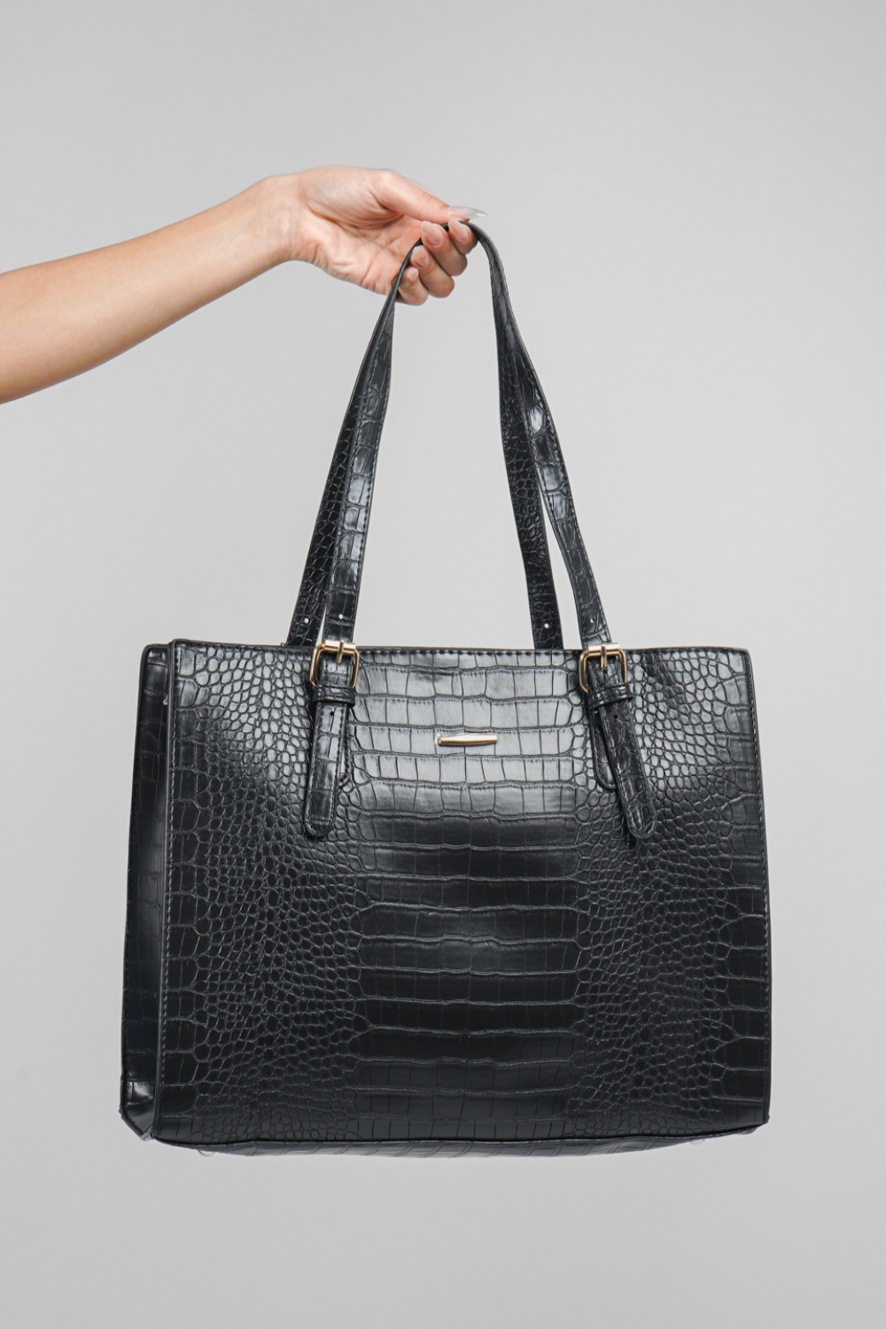 Das Monaco Set | 4-teiliges Handtaschen Set aus veganem Leder mit goldenen Details für Damen