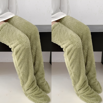 Damen warme Overknee-Wintersocken