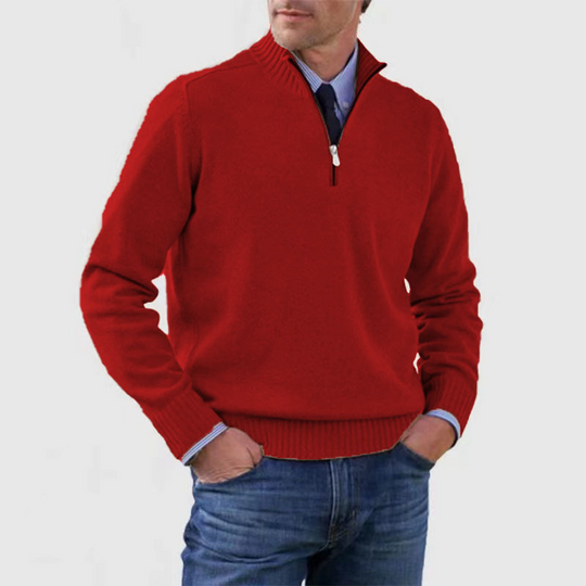 Herren Halb-Zip Pullover