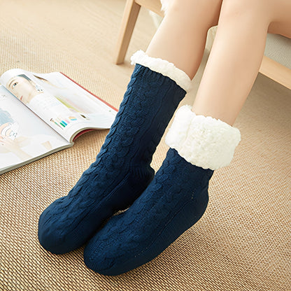 Unisex warme Winterplüsch kuschelige Socken
