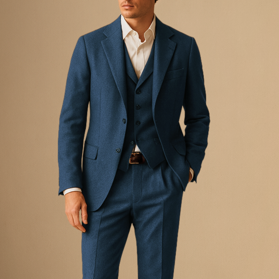Herren Anzug Dreiteilig Im Vintage Stil