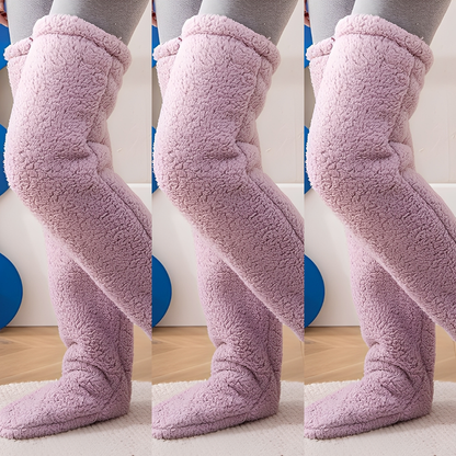 Damen warme Overknee-Wintersocken