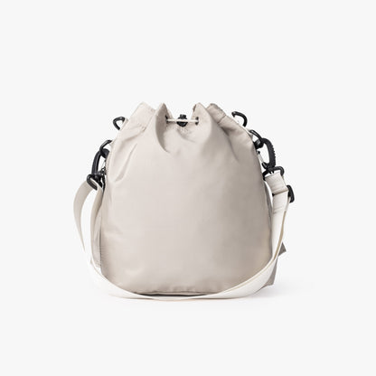 Nylon Kordelzug-Beuteltasche mit abnehmbarem Griff und Schultergurt
