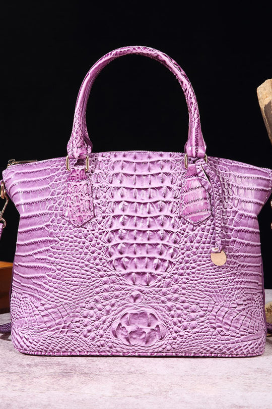 Elegante Kroko-Optik Handtasche für Damen