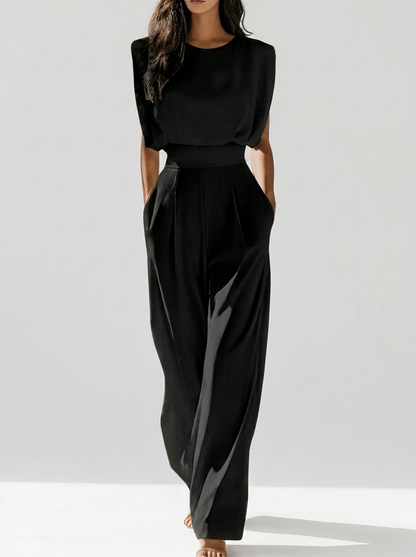 Jumpsuit für Damen mit weichem Griff und Gürtel