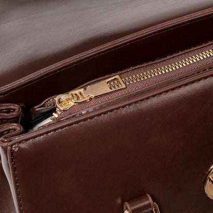 Vegane Leder Vintage Schultertasche